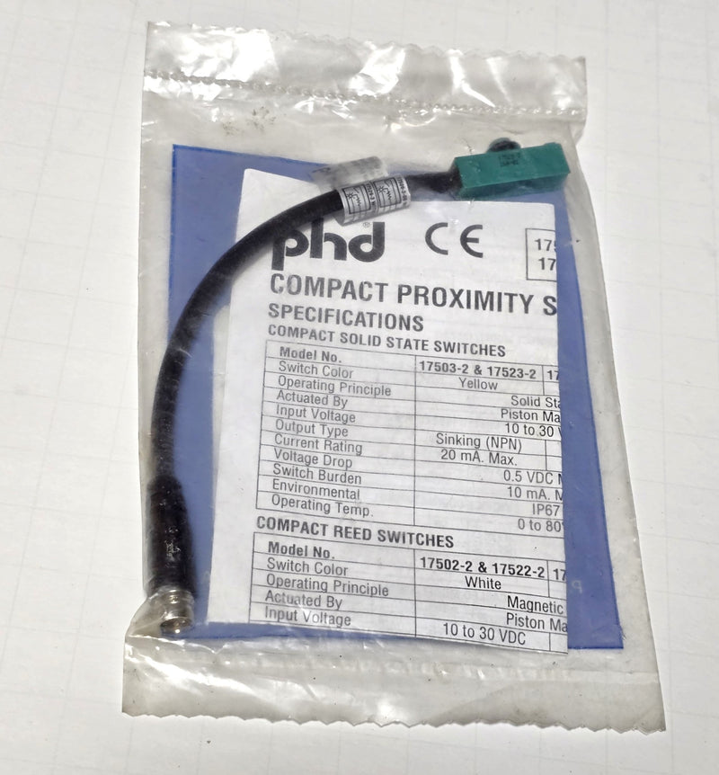 PHD 17529-3 Compact Reed Switch Proximity Sensor 110-120VAC