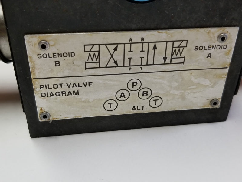 Vickers Dual Solenoid 25B7 Hydraulic Pilot Valve Body