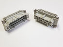 Harting (1) Han 16 E-M & (1) Han 16 E-F 16-Pin Male & Female Connectors