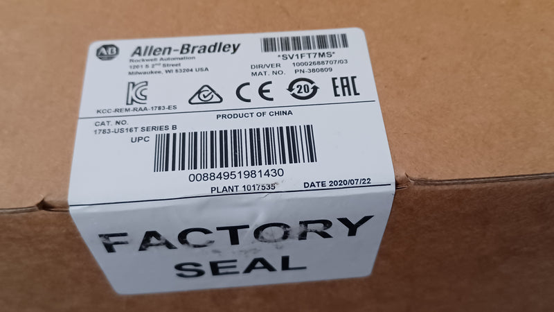 Allen Bradley 1783-US16T Ser:B Stratix 2000 Unmanaged 16-Port Ethernet Switch