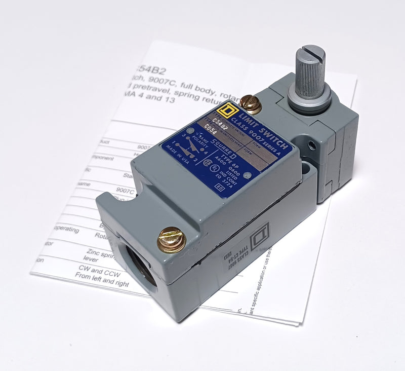 Square D 9007C54B2 Heavy Duty Limit Switch & Turret Head - New / Qty