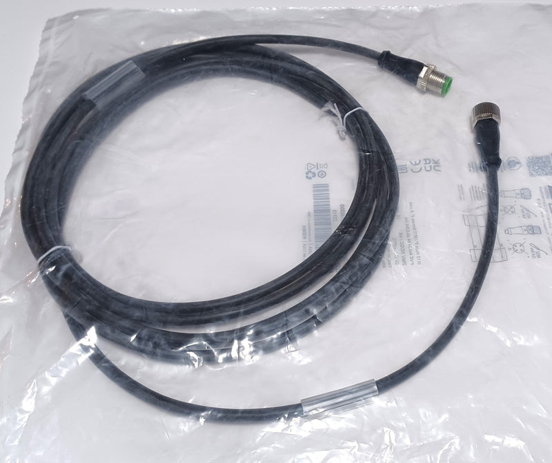 Murr 7000-40021-6140300 M12 Male - M12 Female Straight 4-Pin Sensor Cable - New