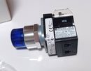 Allen Bradley 800T-QBH2B Blue Lens LED Illuminated Push Button - New