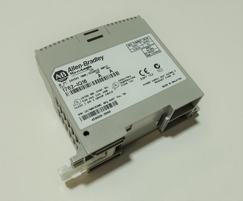 Allen Bradley 1762-IQ16 Ser:A Rev:A 16PT 24VDC Sink/Source Input Module